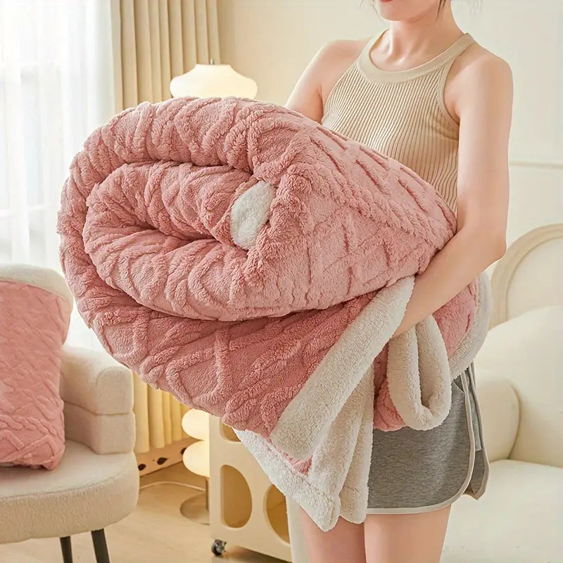 Fleece Throw Blanket Thick Plush