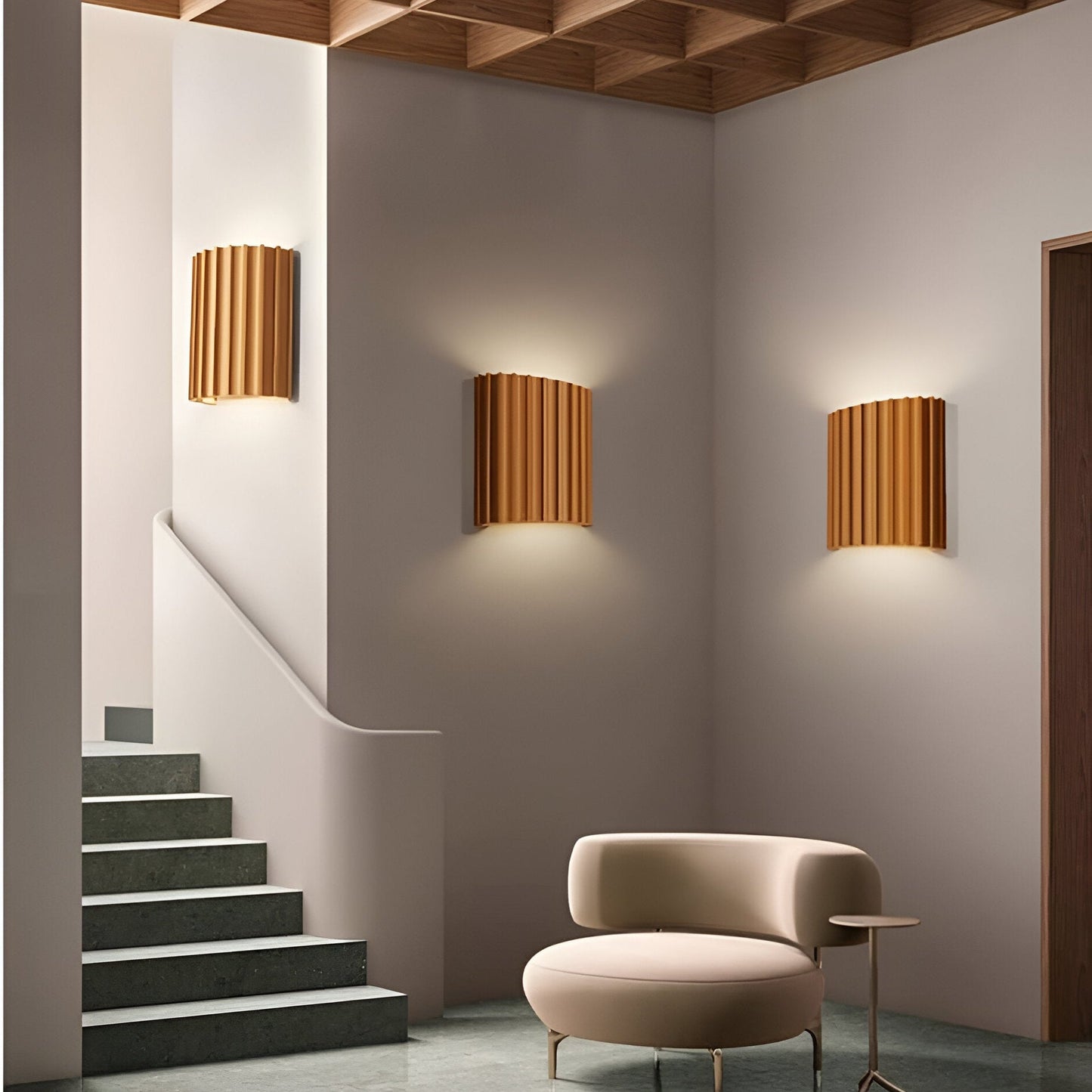Nordic Resin Plaster Shade Wall Light