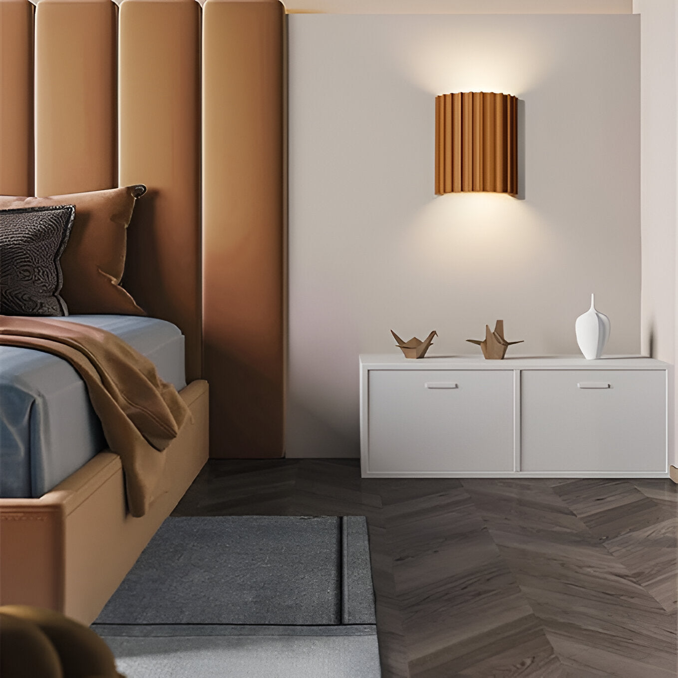 Nordic Resin Plaster Shade Wall Light
