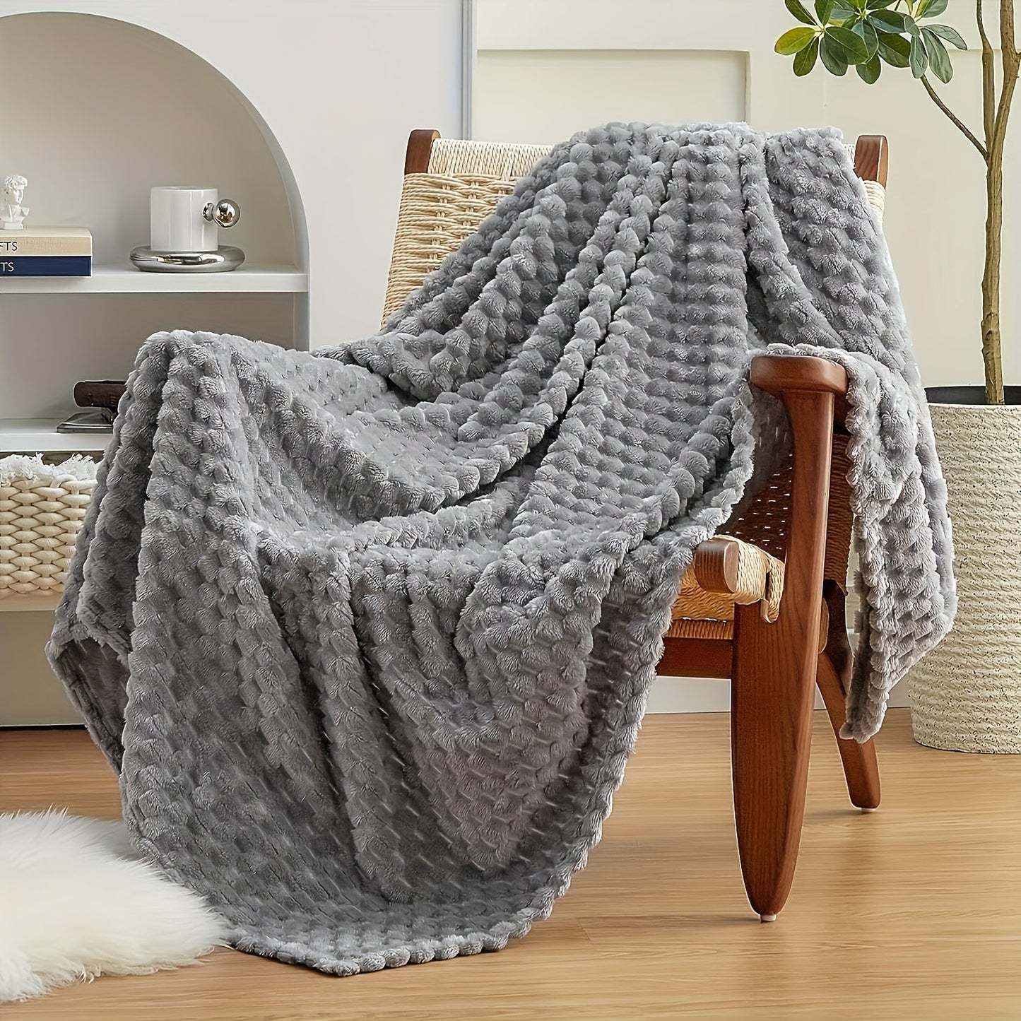 Fleece Throw Blanket Soft Fluffy