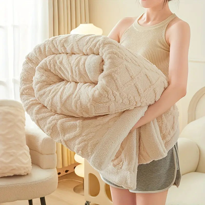 Fleece Throw Blanket Thick Plush