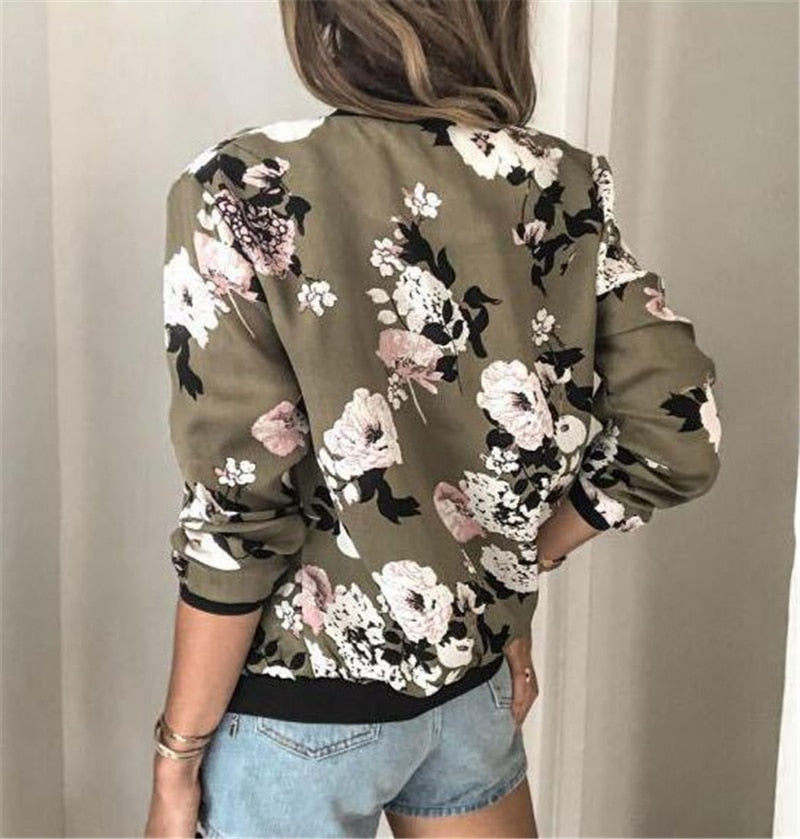 Chloe Jacket | Women's transitional jacket with floral print