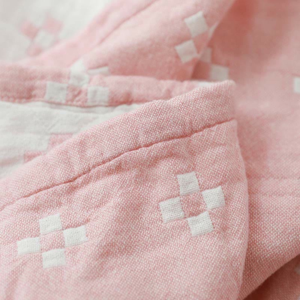 Reversible Cotton Floral Quilt Blanket – Lightweight Bedspread for All-Season Use and Modern Styling