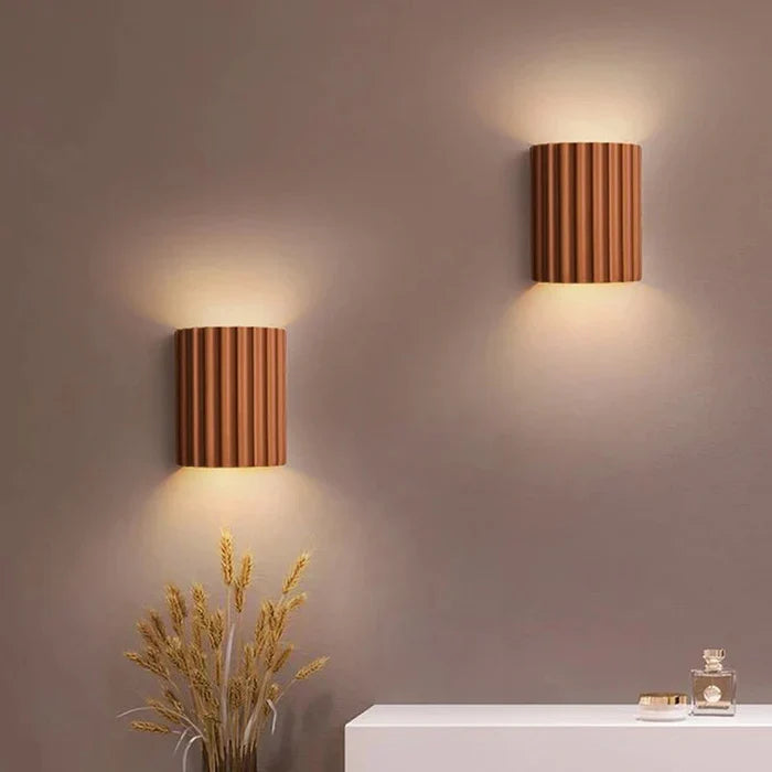Nordic Resin Plaster Shade Wall Light