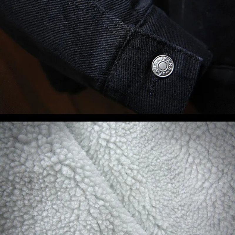 Essentials denim jacket | Winter jacket for men with fleece lining
