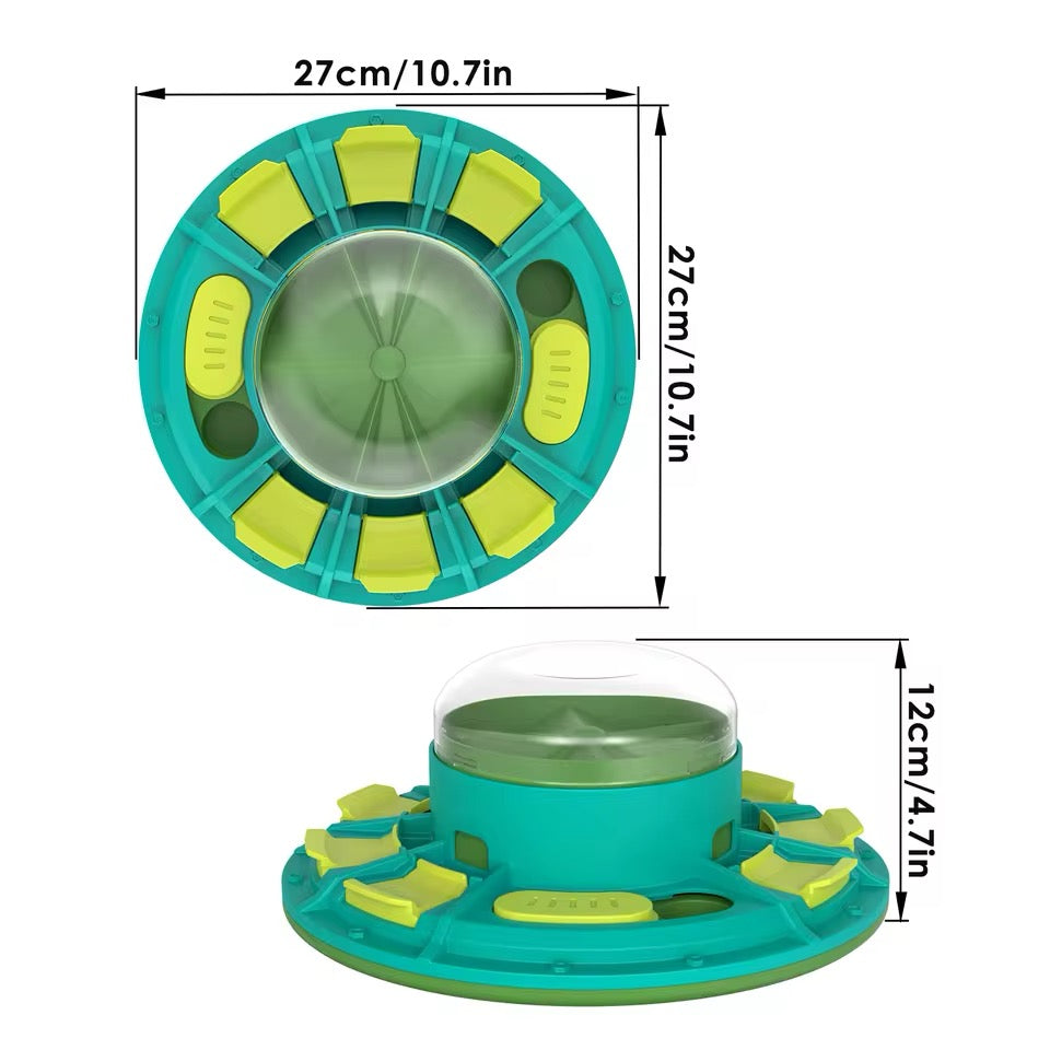 Interactive Slow Feeder Dog Bowl – Puzzle Toy & Food Dispenser for Healthy Eating
