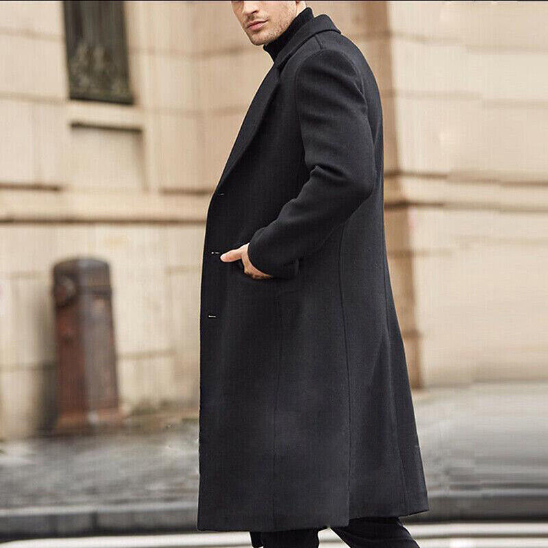 Jonah coat | Classic long wool coat for men for fall and winter