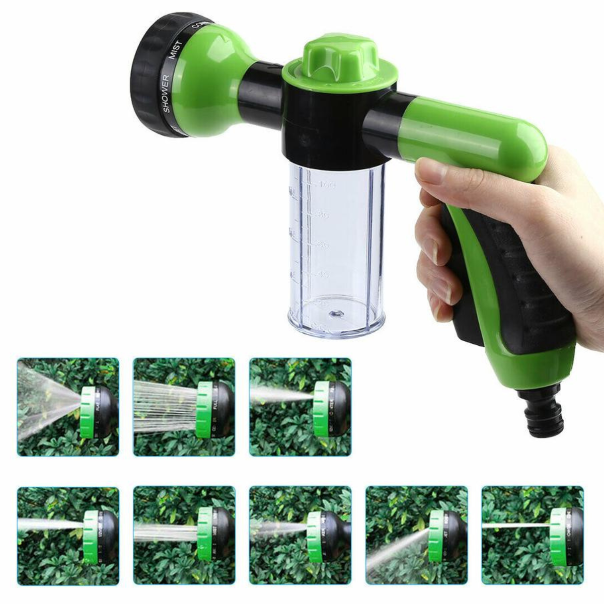 Multi-Function Pet Bathing Sprayer – High-Pressure Hose Nozzle with Soap Dispenser for Easy Dog Washing