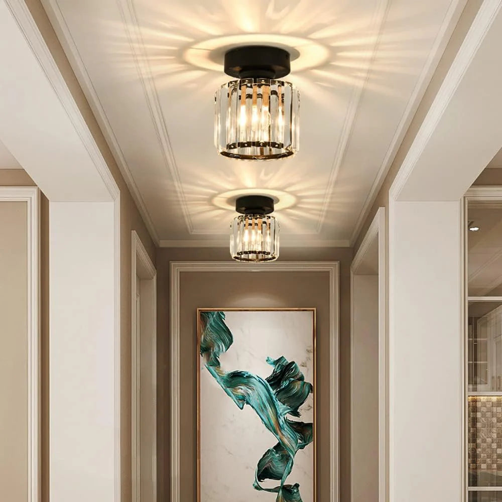 Modern Nordic Crystal Glass LED Ceiling Light