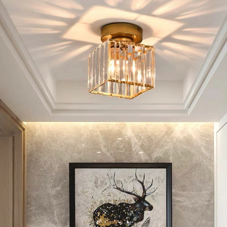 Modern Nordic Crystal Glass LED Ceiling Light
