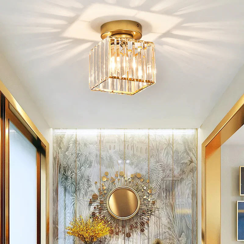 Modern Nordic Crystal Glass LED Ceiling Light