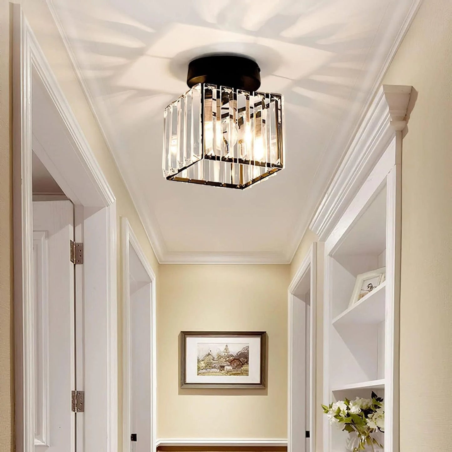 Modern Nordic Crystal Glass LED Ceiling Light