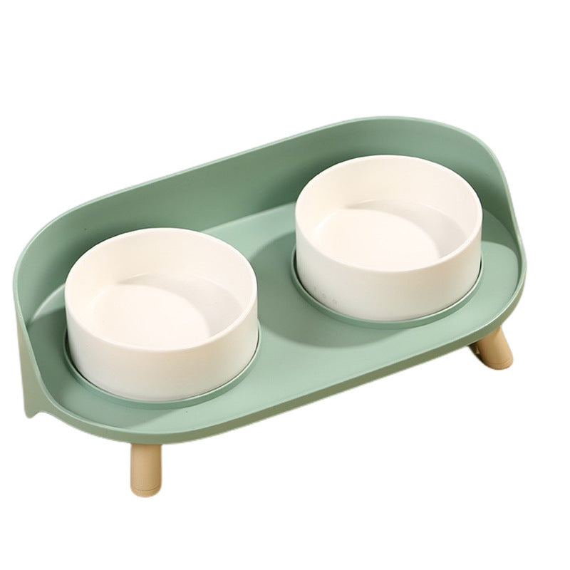 Elevated Double Pet Bowl Set – Stylish, Non-Slip & Ergonomic Feeding Station