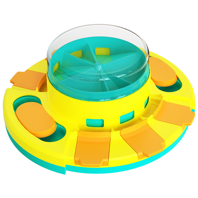 Interactive Slow Feeder Dog Bowl – Puzzle Toy & Food Dispenser for Healthy Eating