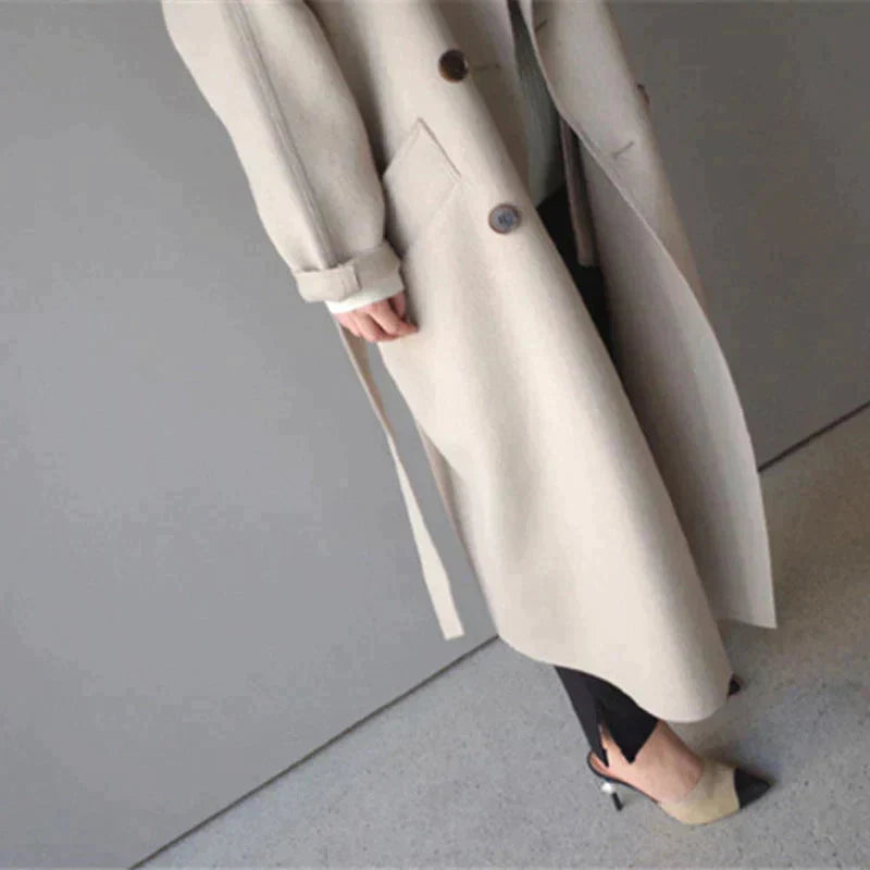 Wool Coat | Oversized | Belt | Long Coat | Women's Wool Overcoat