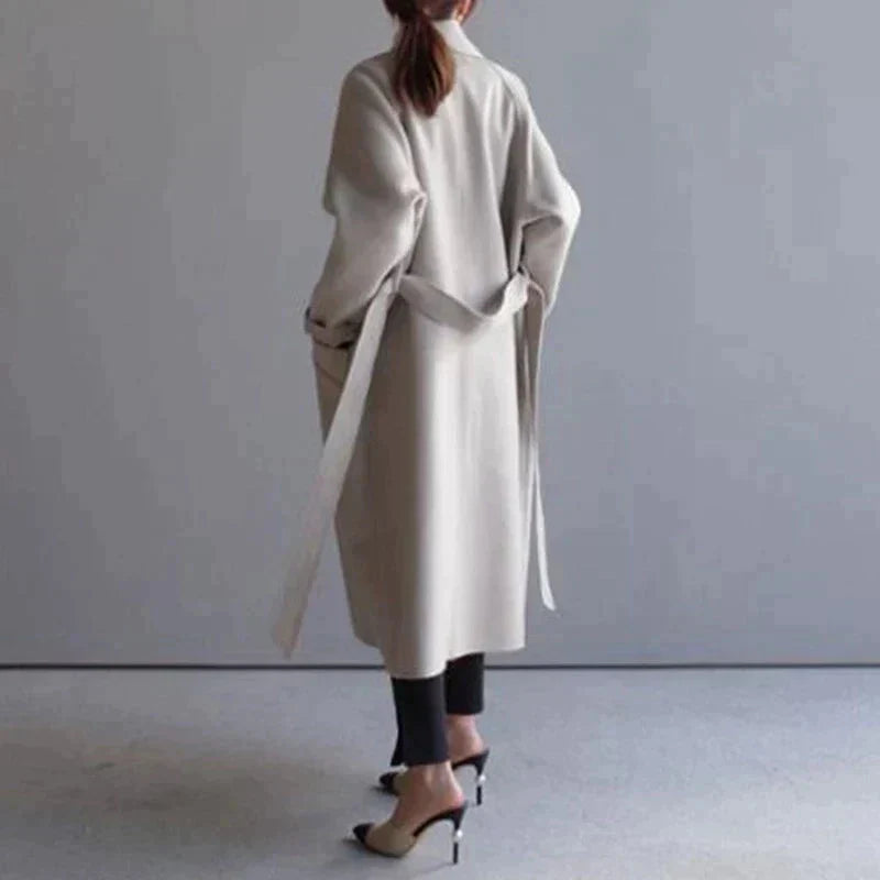 Wool Coat | Oversized | Belt | Long Coat | Women's Wool Overcoat