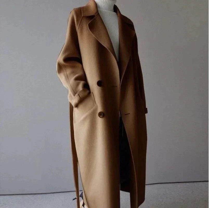 Wool Coat | Oversized | Belt | Long Coat | Women's Wool Overcoat