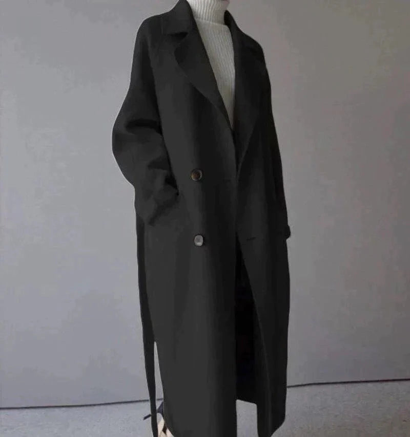Wool Coat | Oversized | Belt | Long Coat | Women's Wool Overcoat