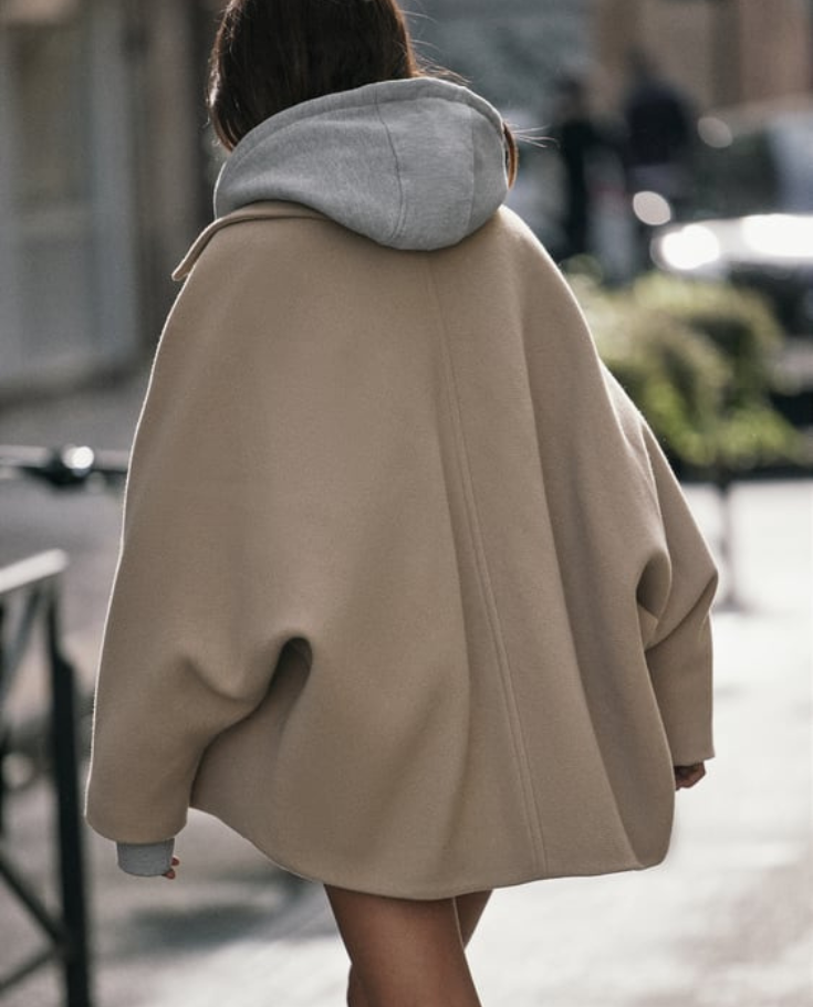 Wool Jacket | Oversized | Single Breasted | Short Wool Coat | Winter Trench Jacket