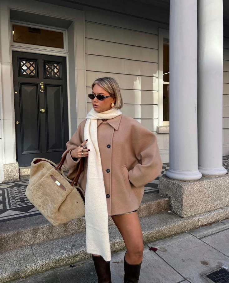 Wool Jacket | Oversized | Single Breasted | Short Wool Coat | Winter Trench Jacket
