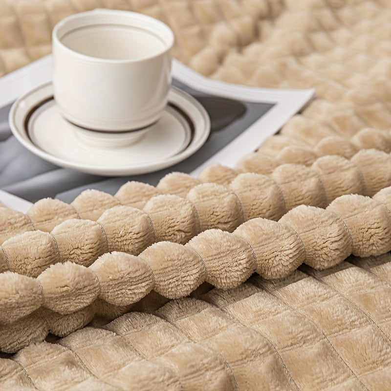 Plush Throw Blanket Waffle Comfortable