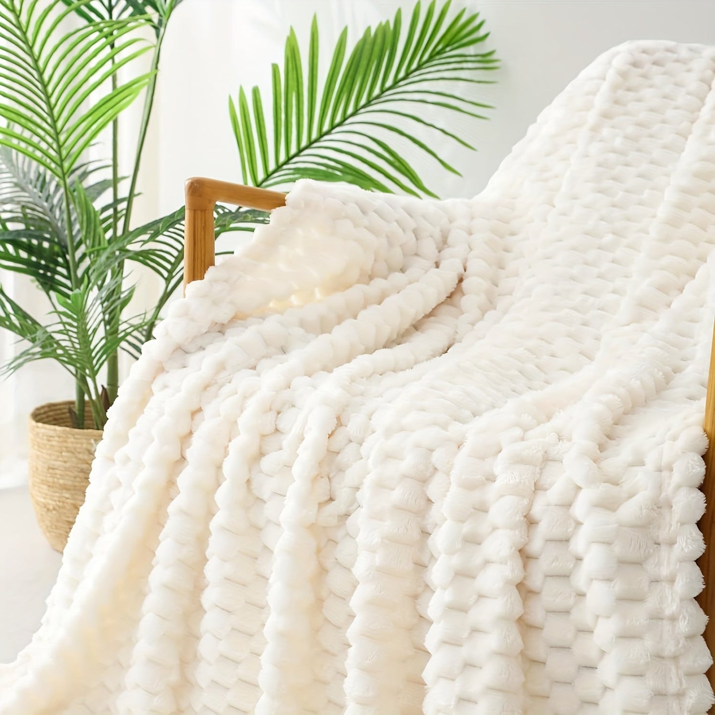 Fleece Throw Blanket Soft Fluffy