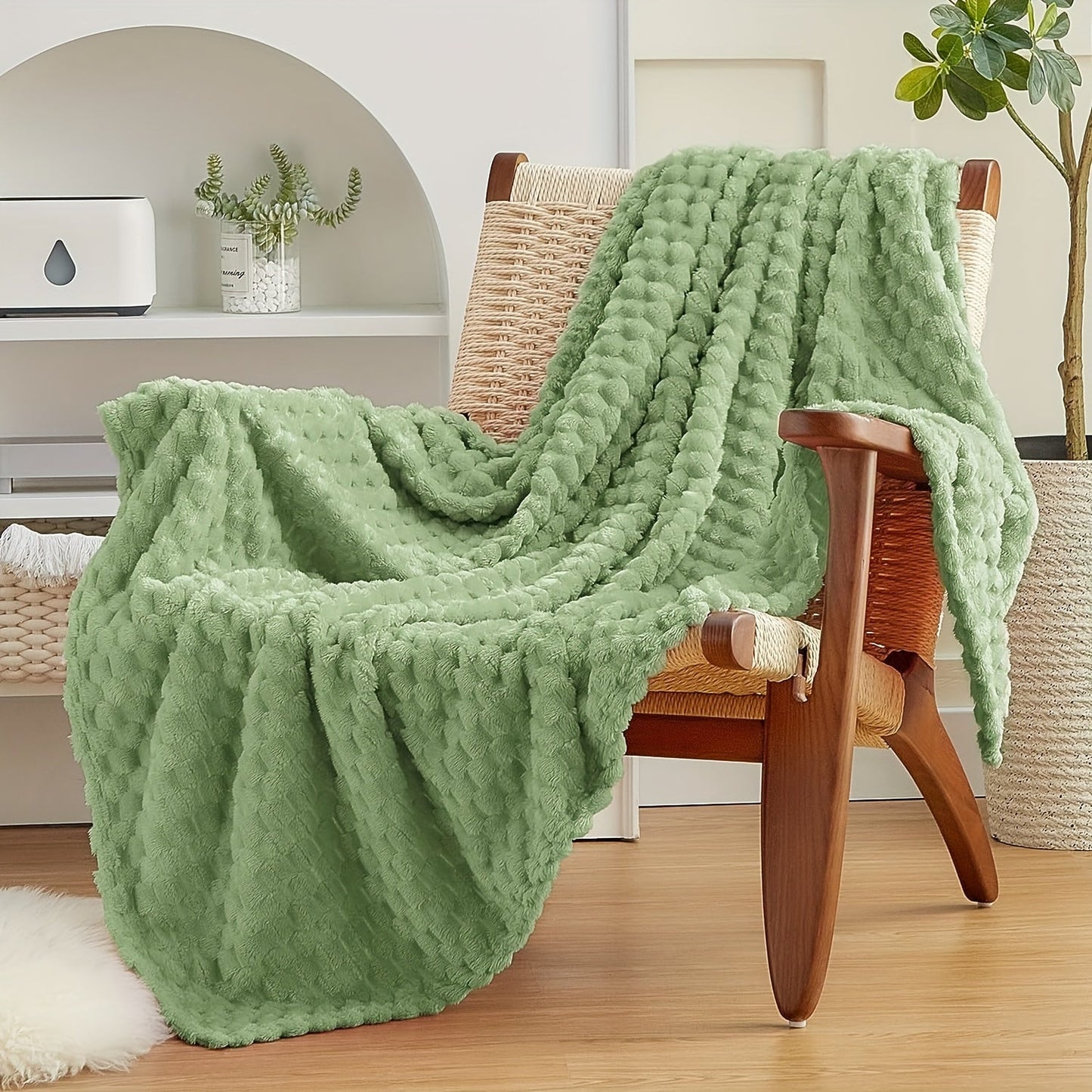 Fleece Throw Blanket Soft Fluffy