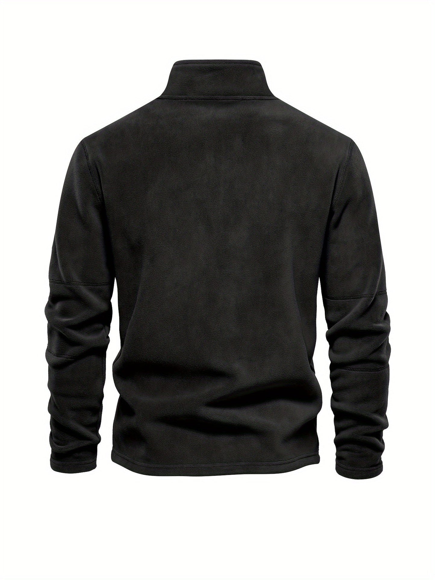Men’s Lightweight Fleece Pullover with Half Zip High Collar