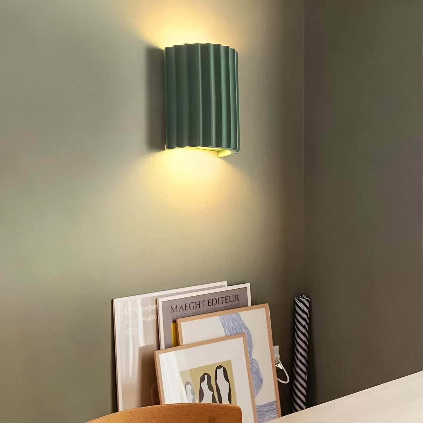 Nordic Resin Plaster Shade Wall Light