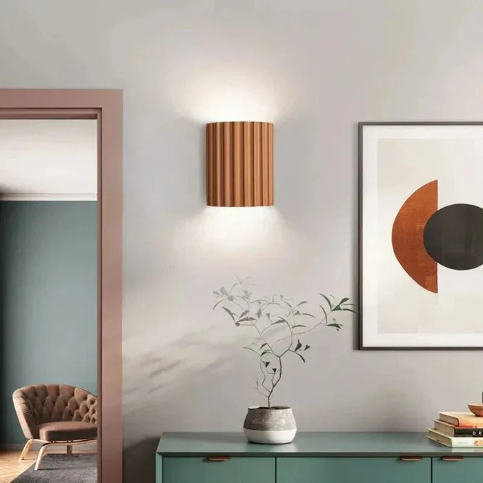 Nordic Resin Plaster Shade Wall Light