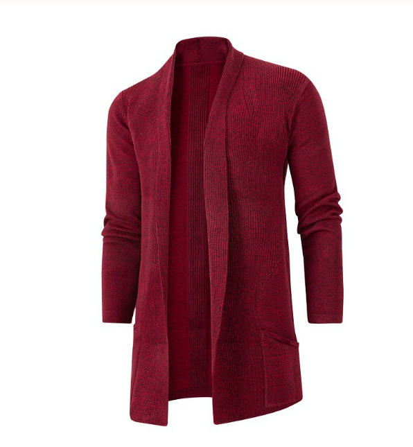 Men’s Open Front Lightweight Knit Cardigan – Casual Longline Layer for All Seasons