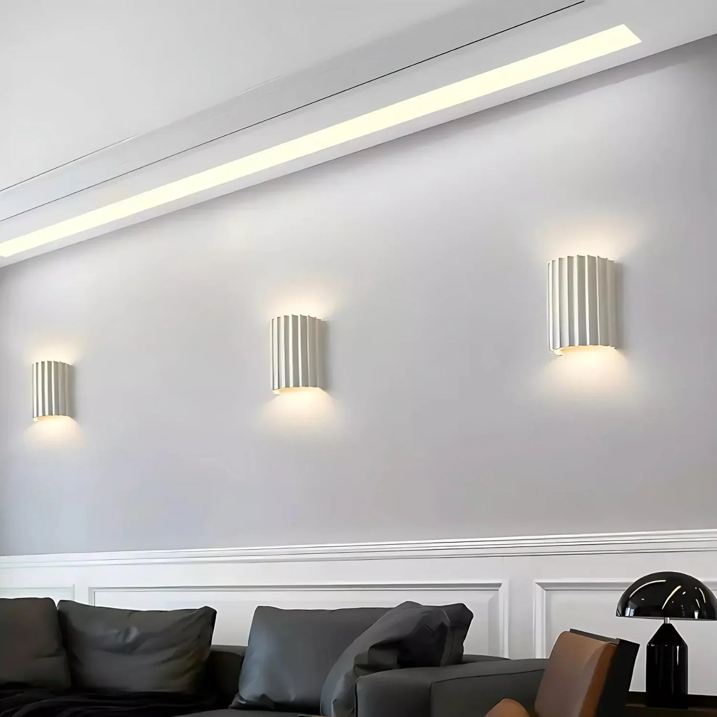Nordic Resin Plaster Shade Wall Light