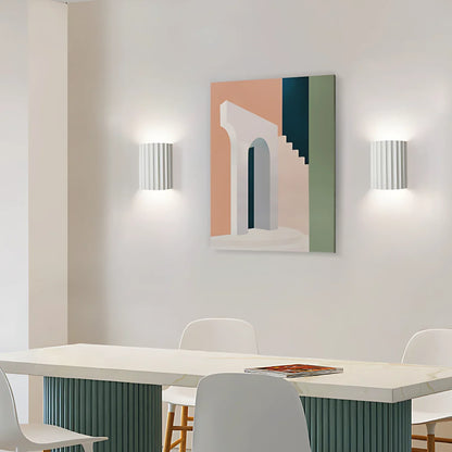 Nordic Resin Plaster Shade Wall Light