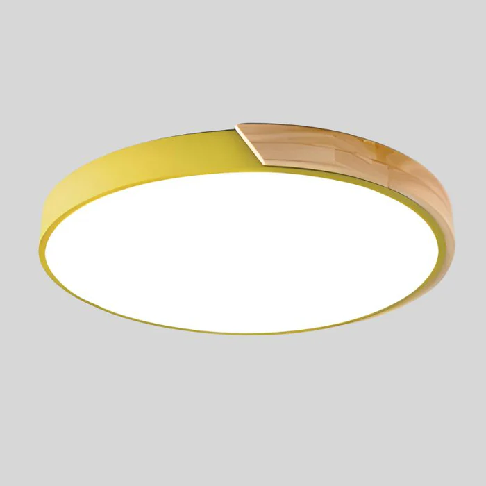 LED Modern Ultra Thin Wood Ceiling Light