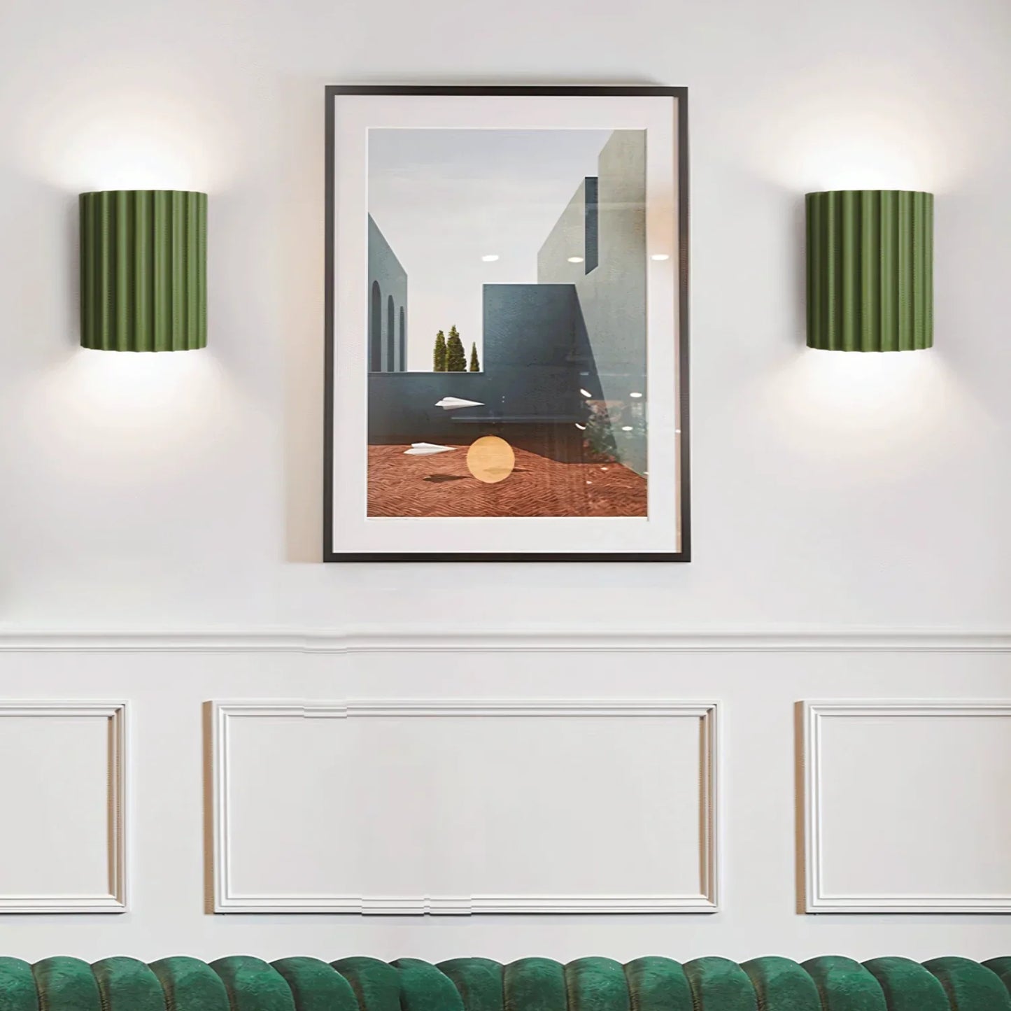 Nordic Resin Plaster Shade Wall Light