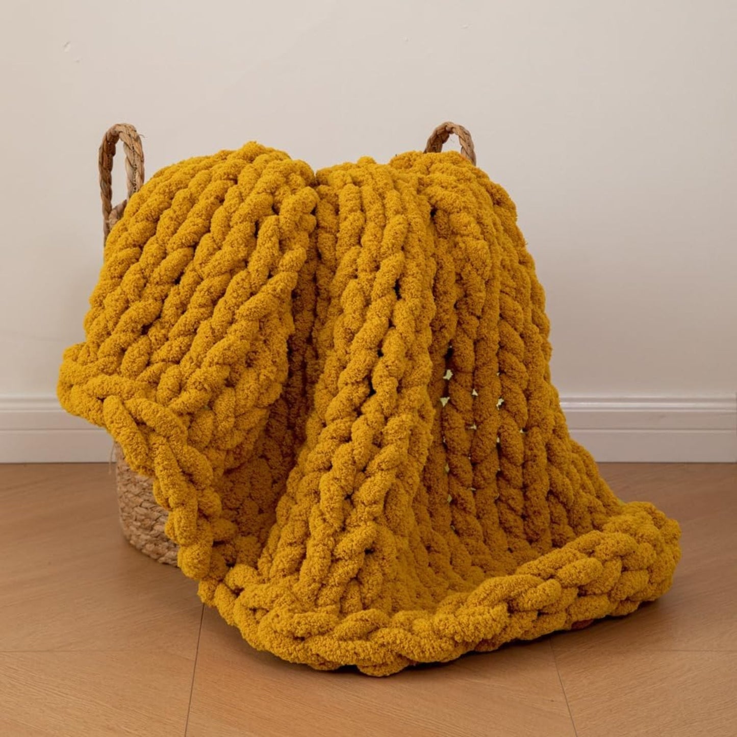Soft Throw Blanket Knitted Handmade