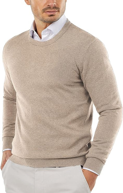Men’s Classic Crew Neck Knit Sweater – Everyday Elegance with Polished Simplicity