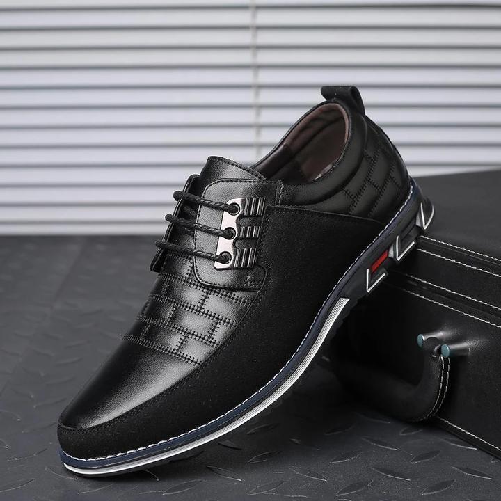 Men’s Luxury Formal Dress Shoes – Elegant Black Lace-Up Leather Shoes for Business, Weddings & Special Events