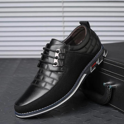 Men’s Luxury Formal Dress Shoes – Elegant Black Lace-Up Leather Shoes for Business, Weddings & Special Events