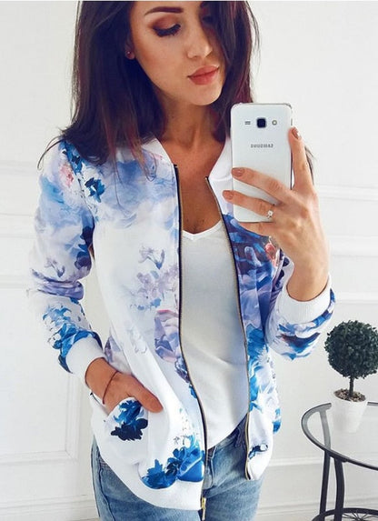 Chloe Jacket | Women's transitional jacket with floral print