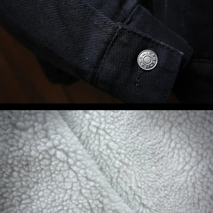 Essentials denim jacket | Winter jacket for men with fleece lining