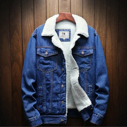 Essentials denim jacket | Winter jacket for men with fleece lining