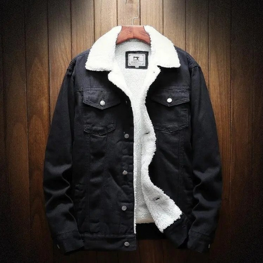 Essentials denim jacket | Winter jacket for men with fleece lining
