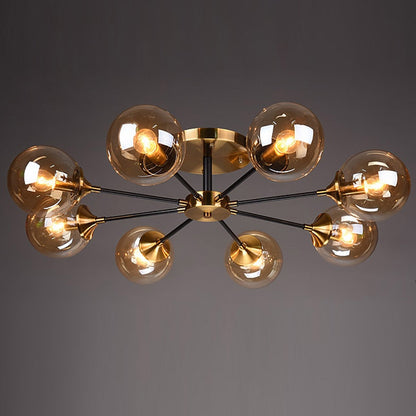 Nordic copper chandelier