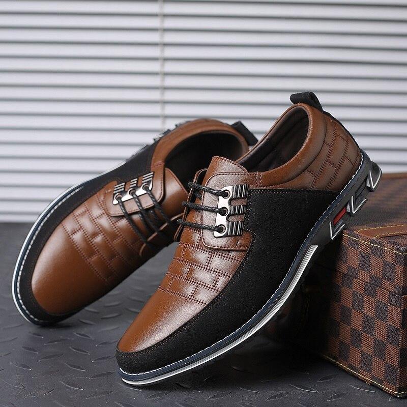 Men’s Luxury Formal Dress Shoes – Elegant Black Lace-Up Leather Shoes for Business, Weddings & Special Events