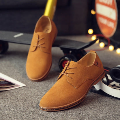 Men’s Casual Suede Oxford Shoes – Lightweight Lace-Up Dress Shoes for Work, Events & Smart Everyday Looks