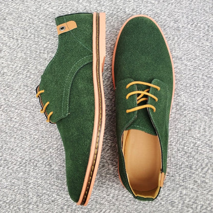 Men’s Casual Suede Oxford Shoes – Lightweight Lace-Up Dress Shoes for Work, Events & Smart Everyday Looks