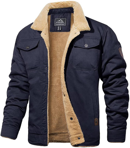 Jacket with Sherpa - Waterproof - Fleece Lined - Winter Jacket - Men's Jacket