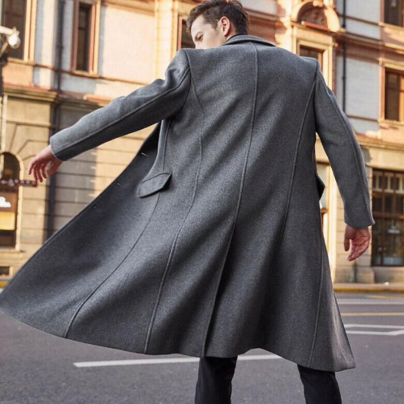 Jonah coat | Classic long wool coat for men for fall and winter