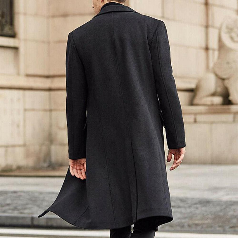 Jonah coat | Classic long wool coat for men for fall and winter